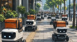 Trotoar Dipenuhi Robot Pengantar Makanan, Tuai Pro dan Kontra di Tengah Warga

