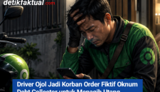 Seorang pengemudi ojek online (ojol) diduga menjadi korban order fiktif yang dilakukan oleh oknum debt collector