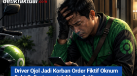 Seorang pengemudi ojek online (ojol) diduga menjadi korban order fiktif yang dilakukan oleh oknum debt collector