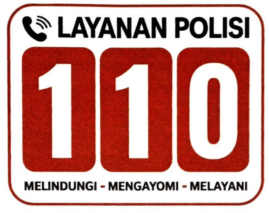 Logo Resmi 110 Layanan POLRI 