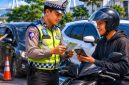 Foto ilustrasi razia kendaraan bermotor 