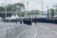 Polres Metro Jakarta Pusat mengerahkan sebanyak 1.400 personel gabungan untuk mengamankan pertandingan FIFA Matchday antara Timnas Indonesia melawan Oman yang berlangsung di Stadion Utama Gelora Bung Karno (SUGBK), Senayan, Jakarta (Dok.Istw)