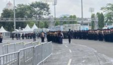 Polres Metro Jakarta Pusat mengerahkan sebanyak 1.400 personel gabungan untuk mengamankan pertandingan FIFA Matchday antara Timnas Indonesia melawan Oman yang berlangsung di Stadion Utama Gelora Bung Karno (SUGBK), Senayan, Jakarta (Dok.Istw)