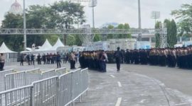 Polres Metro Jakarta Pusat mengerahkan sebanyak 1.400 personel gabungan untuk mengamankan pertandingan FIFA Matchday antara Timnas Indonesia melawan Oman yang berlangsung di Stadion Utama Gelora Bung Karno (SUGBK), Senayan, Jakarta (Dok.Istw)