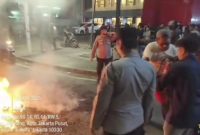 Tangkapan layar video viral Demo kenaikan BBM non Subsidi di Cikini