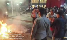 Demo ke Naikan BBM di Cikini tidak Ada Pemberitahuan di Bubarkan Polisi