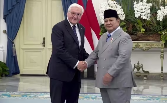 Foto Istimewa Presiden Prabowo Subianto dan Presiden Republik Federal Jerman Frank-Walter Steinmeier menyepakati sejumlah kerja sama strategis dalam pertemuan bilateral yang berlangsung di Istana Merdeka, Jakarta, Senin (15/6/2026)