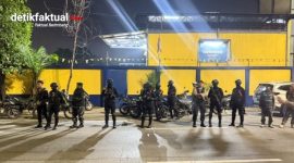 Brimob Polda Metro Jaya bersama Tim Perintis Presisi Polres Metro Jakarta Barat menggagalkan dugaan aksi tawuran di kawasan Kali Anyar, Tambora, Jakarta Barat