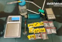 Sejumlah barang bukti sabu siap edar diamankan