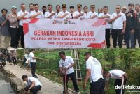 Menyambut Hari Bhayangkara ke-80, Polsek Neglasari bersama warga menggelar kegiatan Jaga Jakarta+ Gerakan Indonesia Asri