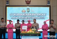 Syukuran kenaikan Pangkat Personel Polres Metro Tangerang Kota.