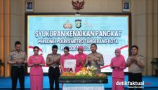 Syukuran kenaikan Pangkat Personel Polres Metro Tangerang Kota.
