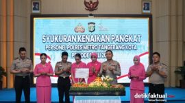 Syukuran kenaikan Pangkat Personel Polres Metro Tangerang Kota.