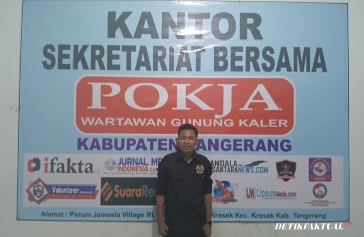 Ketua PWGK Keresek Alex Sibti menyampaikan apresiasi atas penghargaan Warta Kota Award 2026 yang diraih Pemerintah Kabupaten Tangerang