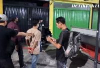 Foto Terduga Pencuri Motor di Showroom di Tangkap Polisi di Cibodas, Tangerang