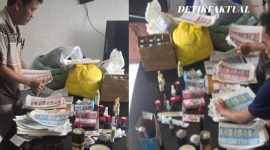 Polisi Sita Ratusan Lembar uang palsu dan alat pembuatnya