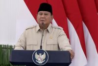 Presiden Prabowo saat meresmikan groundbreaking proyek LNG Abadi Masela secara hybrid melalui konferensi video dari Istana Merdeka, Jakarta, dan lokasi proyek di Kabupaten Kepulauan Tanimbar, Maluku, Kamis (16/7/2026).Foto.Istimewa