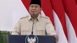 Presiden Prabowo saat meresmikan groundbreaking proyek LNG Abadi Masela secara hybrid melalui konferensi video dari Istana Merdeka, Jakarta, dan lokasi proyek di Kabupaten Kepulauan Tanimbar, Maluku, Kamis (16/7/2026).Foto.Istimewa