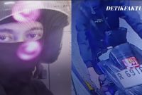 Aksi dugaan pencurian dengan pemberatan (curanmor) di parkiran Apartemen Tokyo Riverside PIK 2, Desa Lemo, Kecamatan Teluknaga