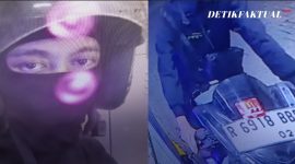 Aksi dugaan pencurian dengan pemberatan (curanmor) di parkiran Apartemen Tokyo Riverside PIK 2, Desa Lemo, Kecamatan Teluknaga