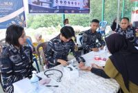 Kodaeral IV Gelar Bakti Kesehatan "Aku Cinta Laut" Bersama UNIBA dan Puskesmas Tanjung Sengkuang