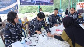 Kodaeral IV Gelar Bakti Kesehatan "Aku Cinta Laut" Bersama UNIBA dan Puskesmas Tanjung Sengkuang