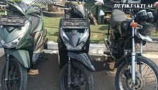 Barang bukti sepeda motor curian