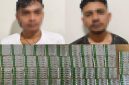 Dua pria berinisial IA dan H diamankan karena diduga menjual obat keras tanpa izin edar di sebuah kios di Kampung Rawa Lumpang, Kelurahan Salembaran Jati