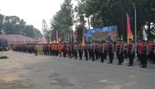 Polri menggelar Apel Gelar Pasukan dalam rangka penanganan Kebakaran Hutan dan Lahan (Karhutla) Tahun Anggaran 2026 secara serentak di seluruh Polda jajaran
