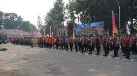 Polri menggelar Apel Gelar Pasukan dalam rangka penanganan Kebakaran Hutan dan Lahan (Karhutla) Tahun Anggaran 2026 secara serentak di seluruh Polda jajaran