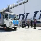 Truk membawa bantuan dari Polda Jawa Tengah tiba di Labuan Bejo,Nusa Tenggara Timur (Dok.Istw)