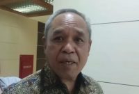 Foto Benny saat diwawancarai wartawan di Kompleks Parlemen, Senayan, Jakarta, Selasa (11/8/2026) (Dok.Istw)