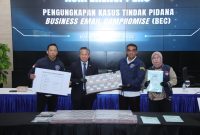 Konferensi Pers pengungkapan kasus Business Email Compromise Bareskrim Polri (Dok.Istimewa)