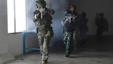 Foto latihan tempur jarak dekat TNI AL bersama marinir Korsel (Dok.Istw)