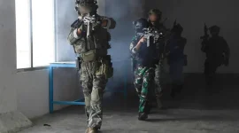 Foto latihan tempur jarak dekat TNI AL bersama marinir Korsel (Dok.Istw)