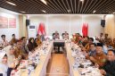 Rapat koordinasi tersebut digelar di Rupatama Lantai 6 Mako Polres Metro Tangerang Kota