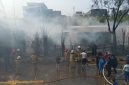 Dua bedeng proyek di Jalan Pantai Indah Utara 3, Kelurahan Kapuk Muara, Kecamatan Penjaringan, Jakarta Utara, ludes terbakar pada Sabtu (29/8/2026) siang.(Dok.Pribadi)