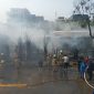 Dua bedeng proyek di Jalan Pantai Indah Utara 3, Kelurahan Kapuk Muara, Kecamatan Penjaringan, Jakarta Utara, ludes terbakar pada Sabtu (29/8/2026) siang.(Dok.Pribadi)