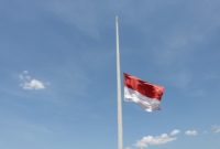 Ilustrasi bendera setengah tiang tiang (dok.istimewa)