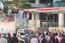 Aksi massa yang mengecam dugaan penistaan agama berlangsung di depan Gedung Orang Tua (OT), kawasan Outer Ring Road, Cengkareng, Jakarta Barat, Jumat (14/8/2026)