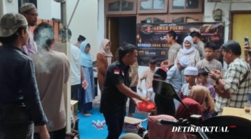 Media Lensapolri.com menggelar kegiatan santunan anak yatim dan dhuafa di Warung Pojok, RT 002/RW 002, Kelurahan Tegal Alur, Jakarta Barat, Selasa (25/8/2026). Kegiatan tersebut merupakan bagian dari rangkaian peringatan Anniversary Lensapolri ke-7 tahun