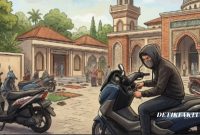 Foto ilustrasi pencurian sepeda motor 