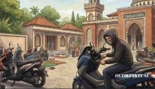 Foto ilustrasi pencurian sepeda motor 