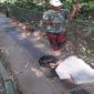 Jembatan gantung yang menjadi penghubung antara Desa Cilangkap, Kecamatan Kalanganyar, dengan Desa Tambak Bayah, Kecamatan Cibadak, Kabupaten Lebak, Banten, yang sebelumnya mengalami kerusakan, mendapat perbaikan sementara.