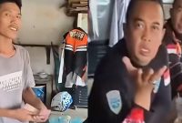 Tangkapan layar video viral yang memperlihatkan dugaan praktik pungutan liar (pungli) oleh oknum Dinas Perhubungan (Dishub) Kota Bekasi terhadap sopir truk