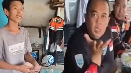Tangkapan layar video viral yang memperlihatkan dugaan praktik pungutan liar (pungli) oleh oknum Dinas Perhubungan (Dishub) Kota Bekasi terhadap sopir truk