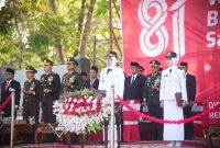 Bupati Way Kanan Ayu Asalasiyah Pimpin Upacara HUT RI ke-81