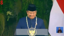 Presiden Prabowo Subianto mengajak peserta Upacara Detik-Detik Proklamasi HUT Ke-81 Kemerdekaan RI untuk mendoakan masyarakat yang terdampak bencana di berbagai wilayah Indonesia (dok.Istw)