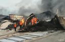 Gudang Kasur Busah di kawasan Kosambi Permai, Kabupaten Tangerang, terbakar pada Rabu