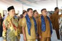Bupati Tangerang Moch. Maesyal Rasyid saat mendampingi Gubernur Banten Andra Soni dan Wakil Gubernur Banten Achmad Dimyati Natakusumah meresmikan tujuh Unit Sekolah Baru (USB) se-Provinsi Banten di SMAN 33 Kabupaten Tangerang, Pasar Kemis, Senin (31/8/2026) (Dok.Istw)